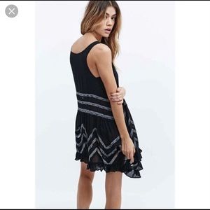 Free People Voile and Lace Trapeze slip dress